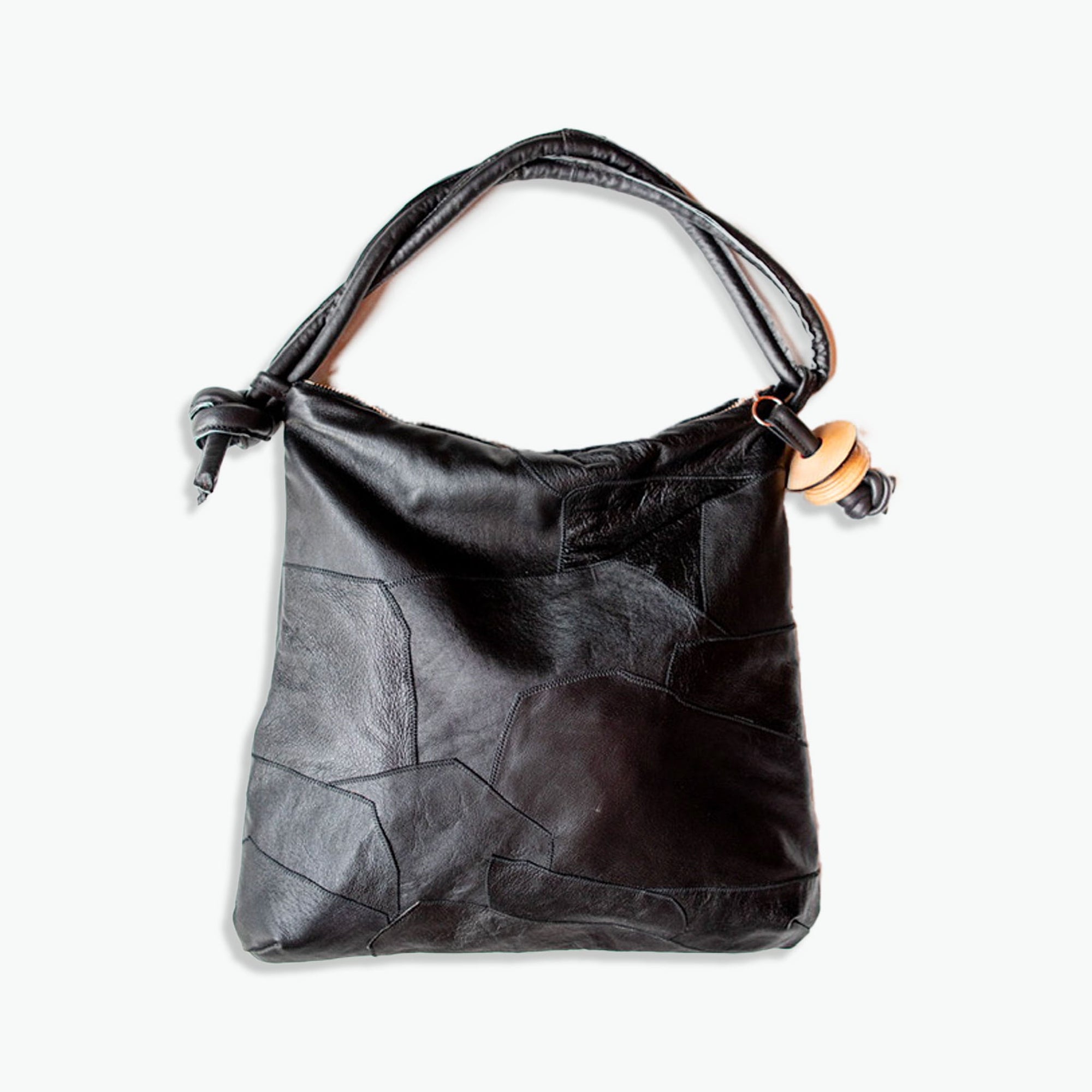 Patchwork Rolan Hobo Bag "All Black"