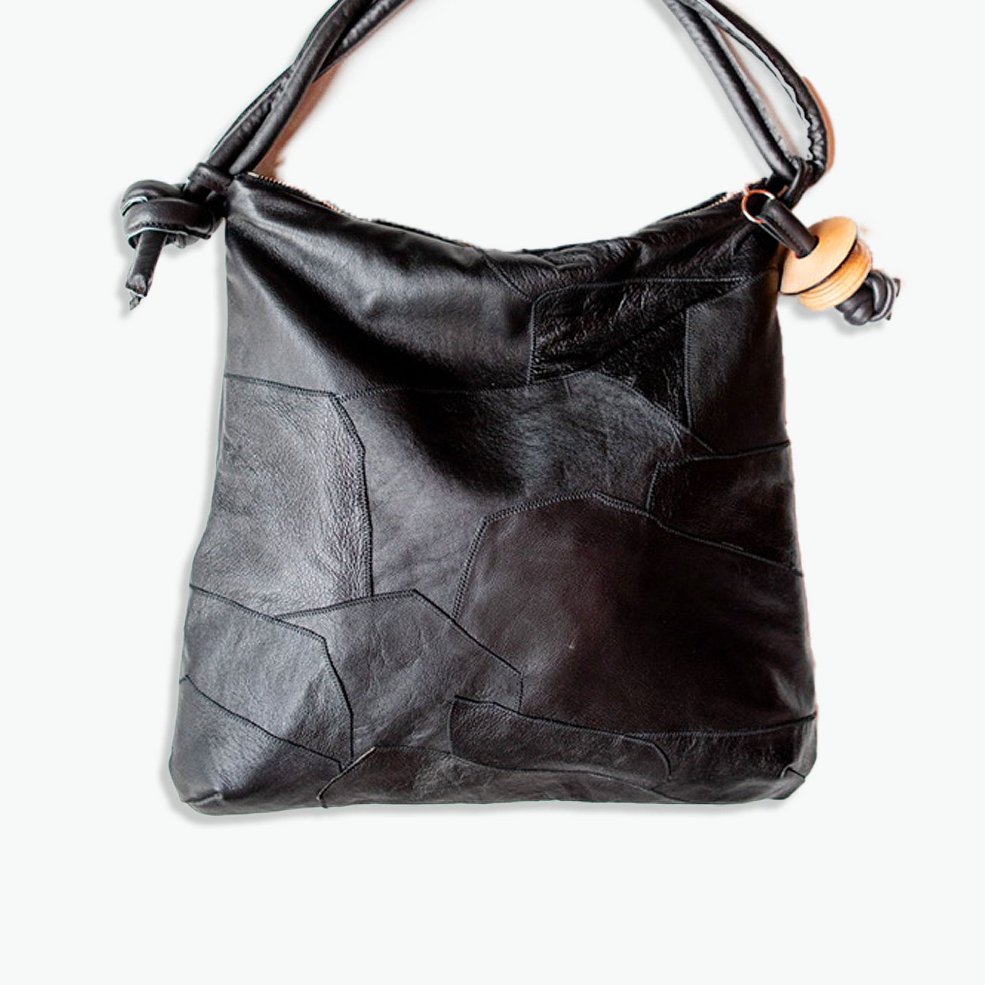 Patchwork Rolan Hobo Bag "All Black"