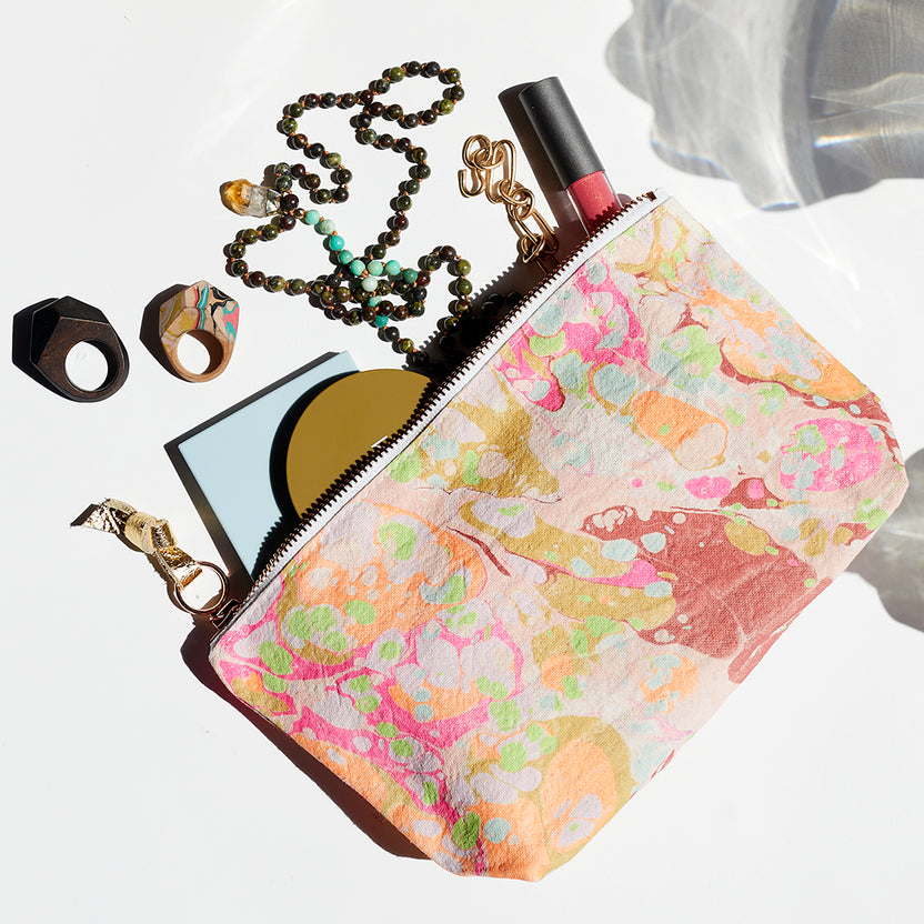 Small Astral Marble Pouches By Love Mert