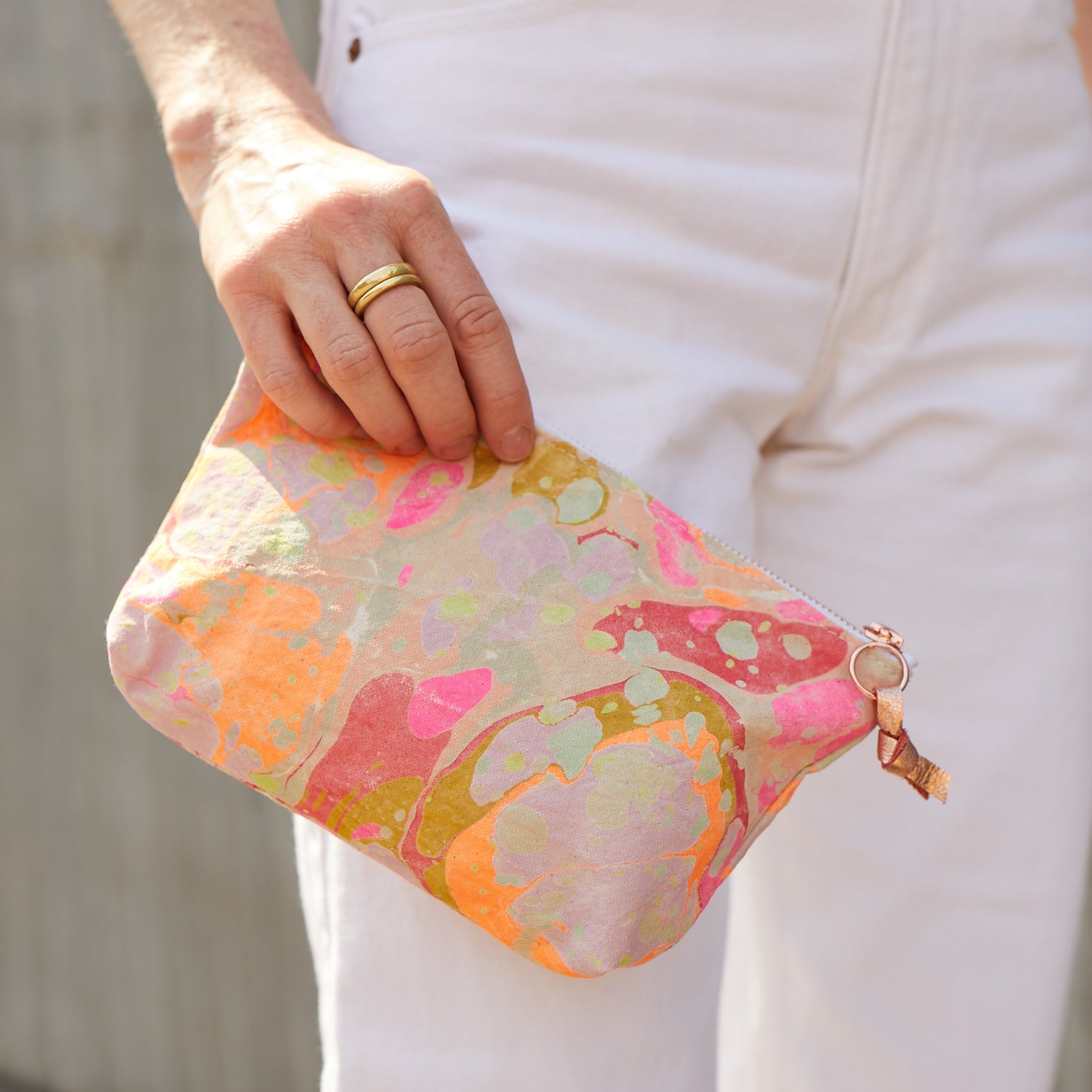 Astral Marbled Pouch Garden Party Small
